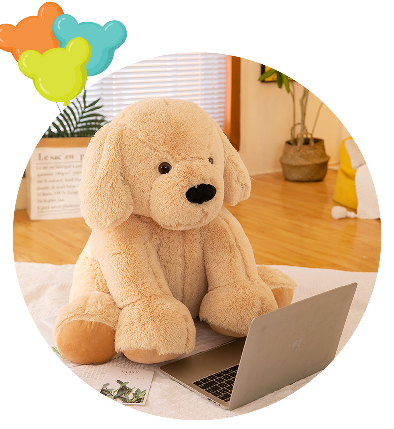 55+5CM OEM/ODM Sitting Labrador Plush Toy – Custom Logo, MOQ 500 Units, Free Sample