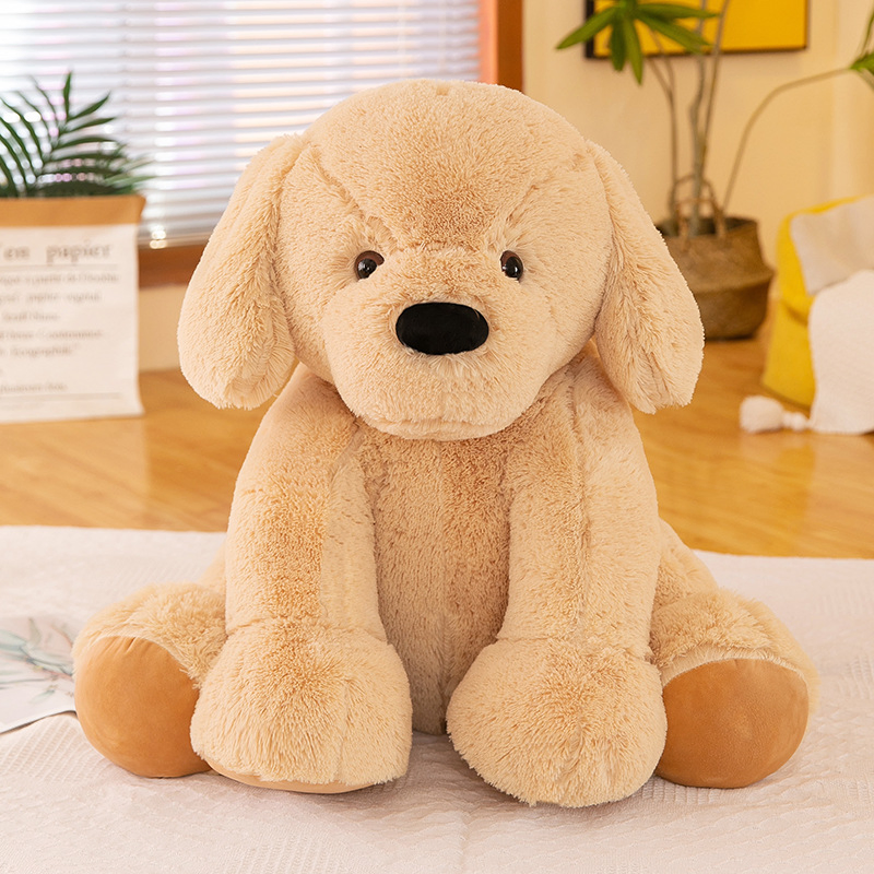 55+5CM OEM/ODM Sitting Labrador Plush Toy – Custom Logo, MOQ 500 Units, Free Sample