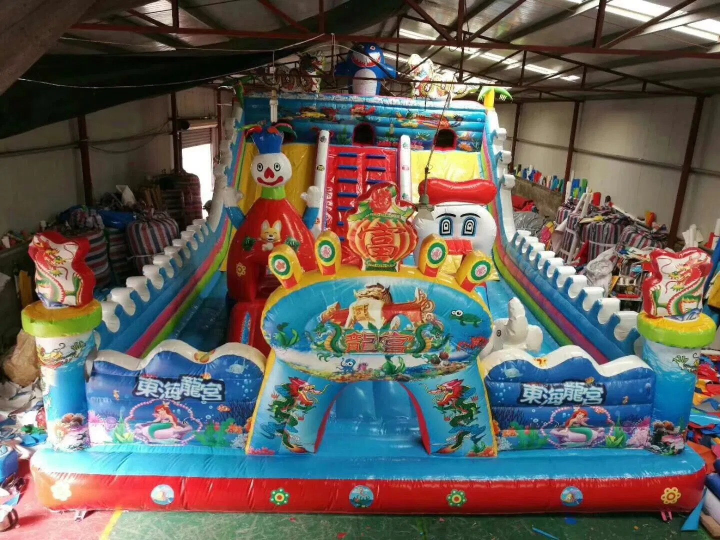 0.55mm PVC Tarpaulin Cartoon Inflatable Bouncer – Outdoor Amusement, MOQ 1pc, OEM Supported, Factory Direct
