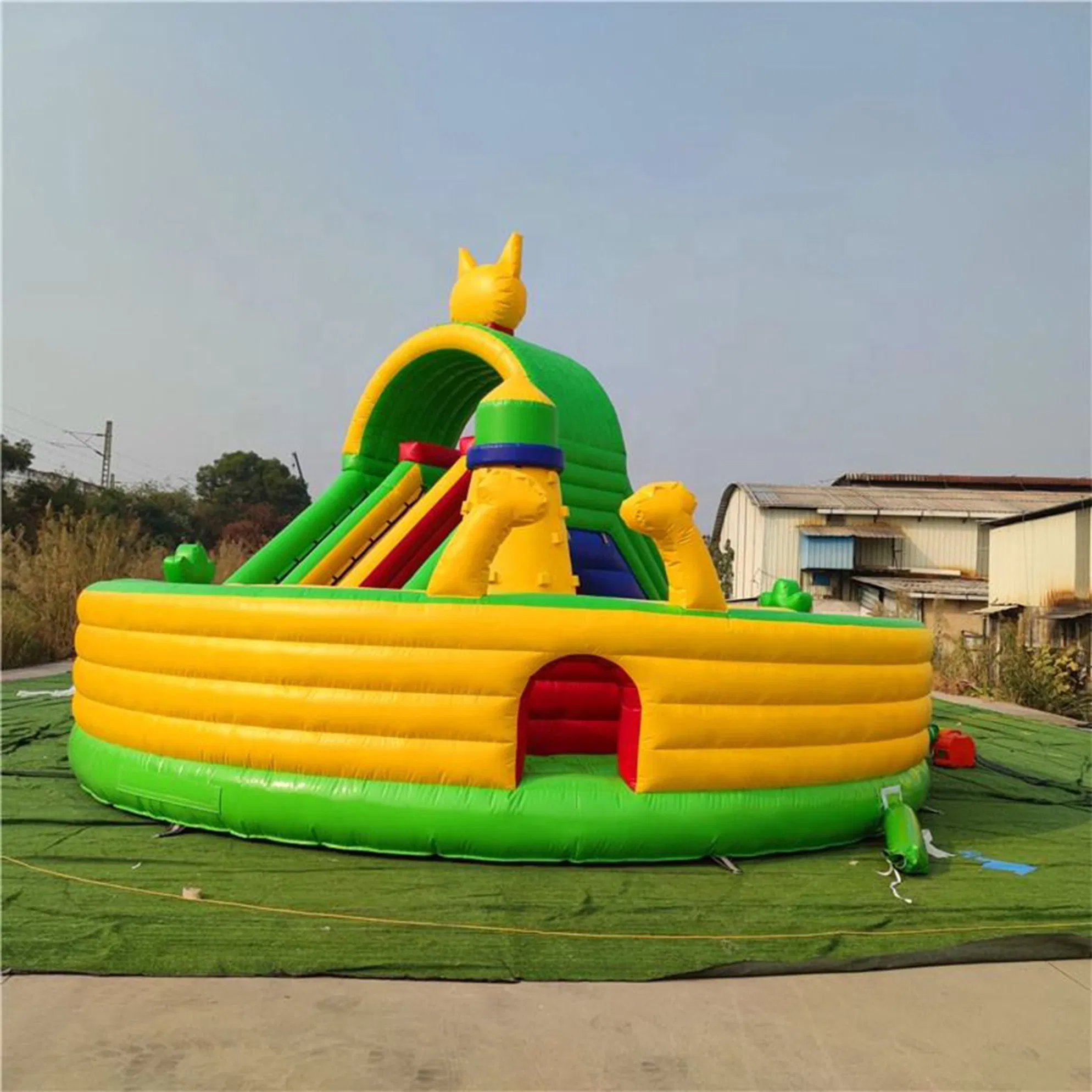 Amusement Park 0.45mm PVC Inflatable Bounce House – CE Certified, MOQ 1 Set, OEM Supported