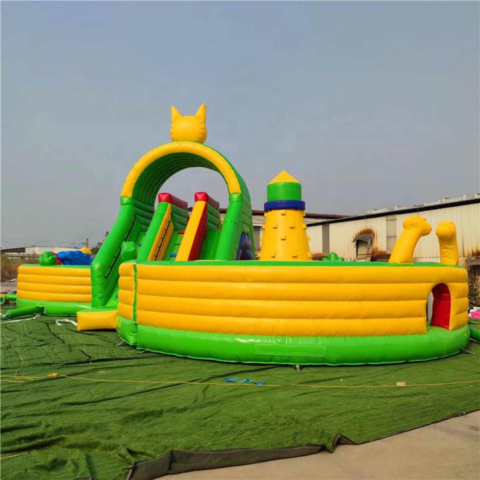 Amusement Park 0.45mm PVC Inflatable Bounce House – CE Certified, MOQ 1 Set, OEM Supported