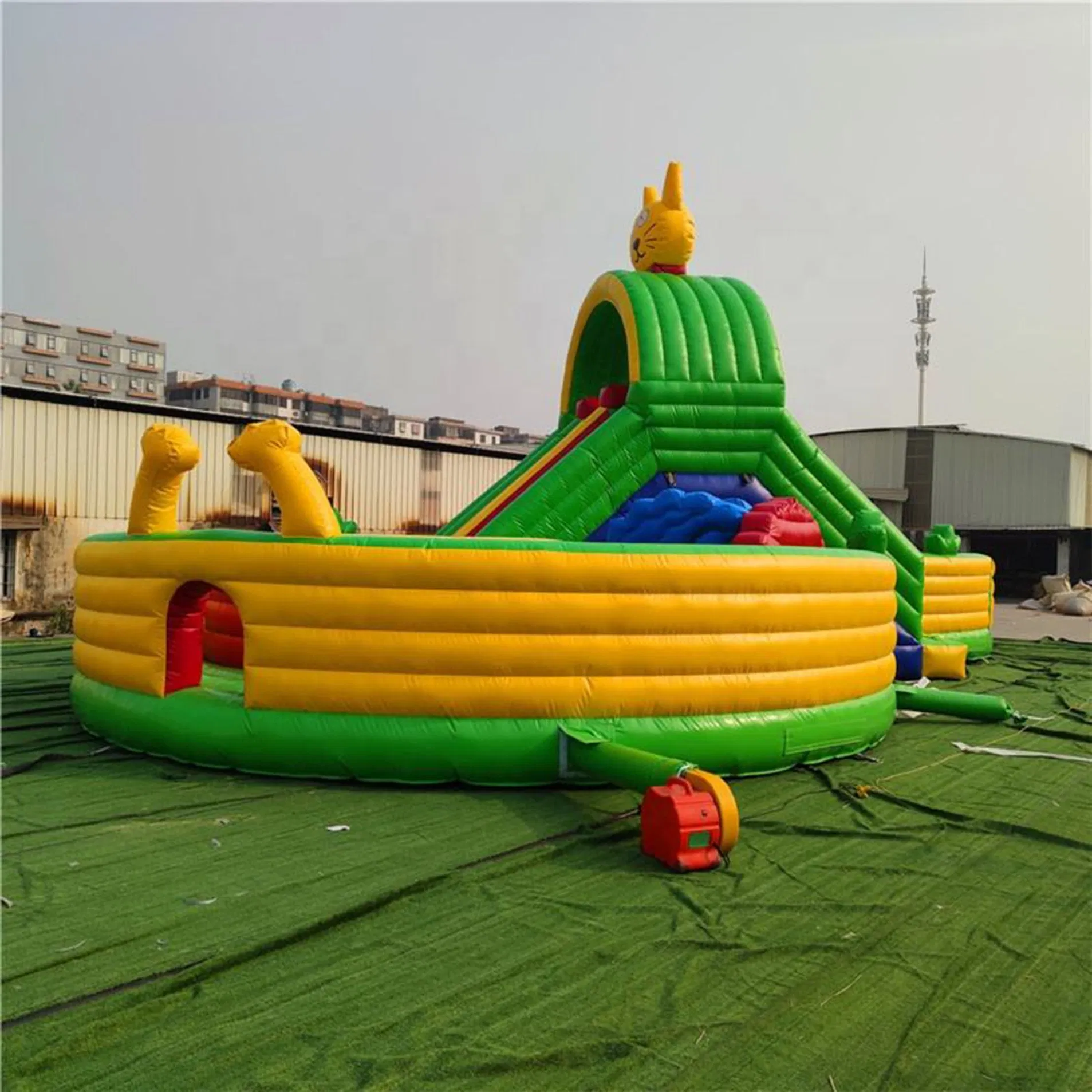 Amusement Park 0.45mm PVC Inflatable Bounce House – CE Certified, MOQ 1 Set, OEM Supported