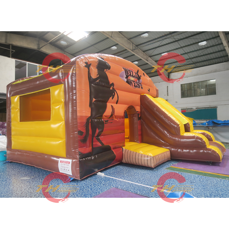 Factory Direct 0.55mm Tarpaulin Inflatable Bouncy Castle for Amusement Park, CE Certified, Low MOQ