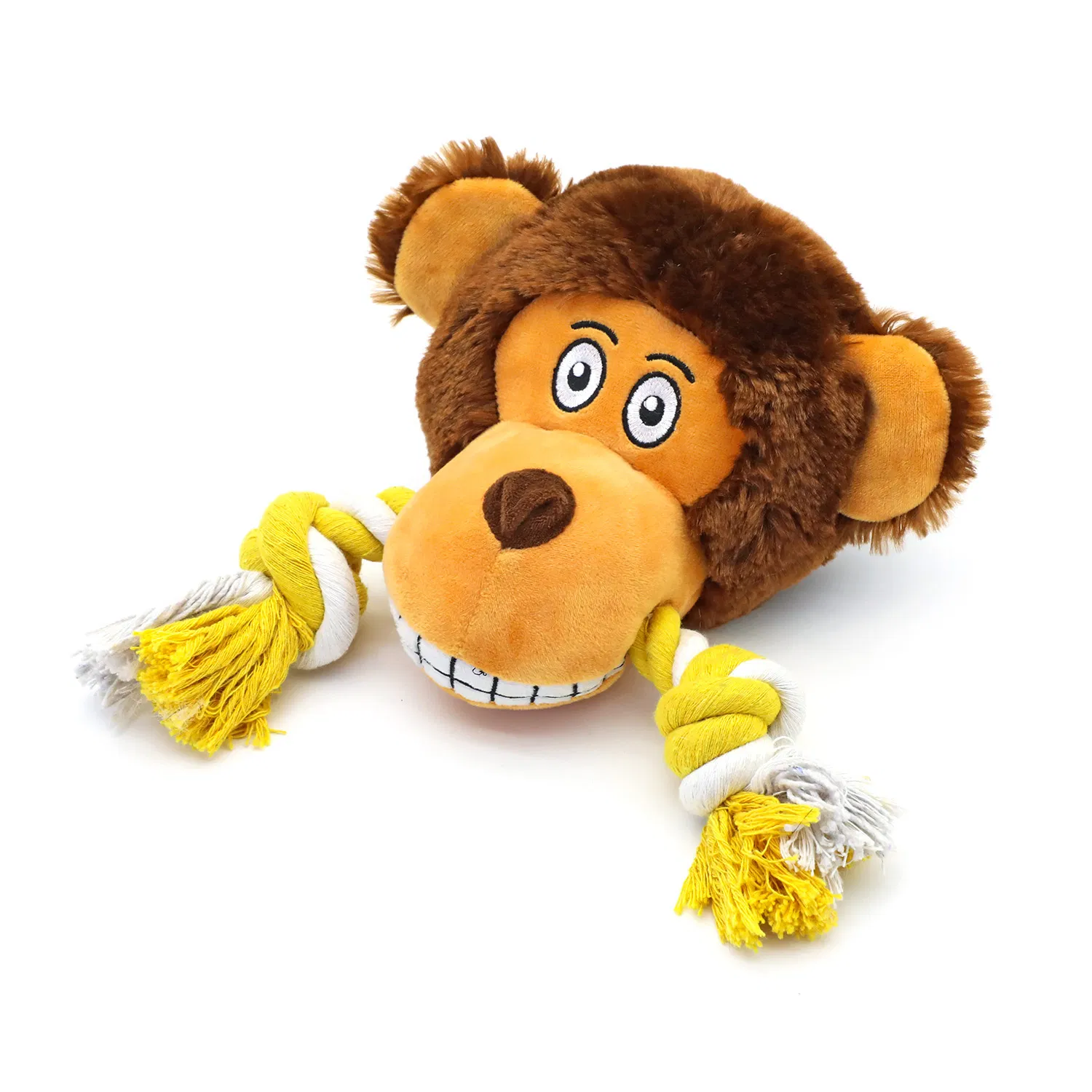 Pet Supplies 12+ Years Factory Dog Animal Head Rope Toy – CE Certified, MOQ 100pcs, OEM Supported