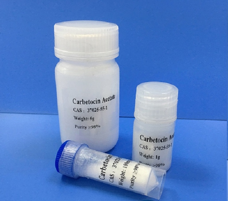 Pharmaceutical Lab R&D 99% Min Carbetocin Acetate Lyophilized Powder, 10mg, MOQ 1 vial, CE Certified