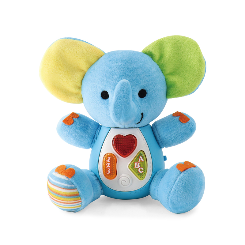 Lighting Music Elephant Plush Toy for EU Market – CE Certified, 48pcs MOQ, Fast Local Delivery
