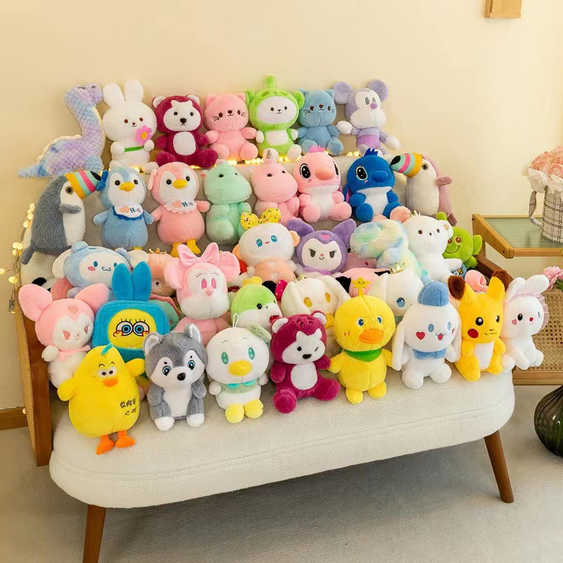 Arcade Claw Machine Use CE EN71 CPC Assorted Stuffed Plush Toys 3-8 Inch MOQ 500pcs OEM Supported