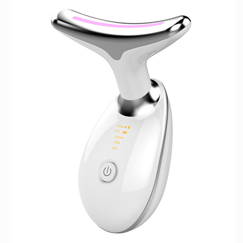 Factory Direct ABS Stainless Steel 7 Colors LED Neck Lifting Massager, 7000/M Vibration, CE ROHS, OEM, MOQ 50