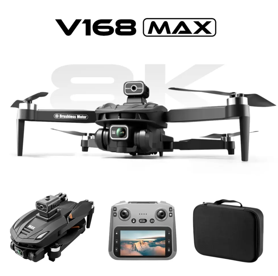 4.5 Inch Screen V168 4K FPV Drone – Factory Price No Middleman, 1PC MOQ, CE, OEM Supported