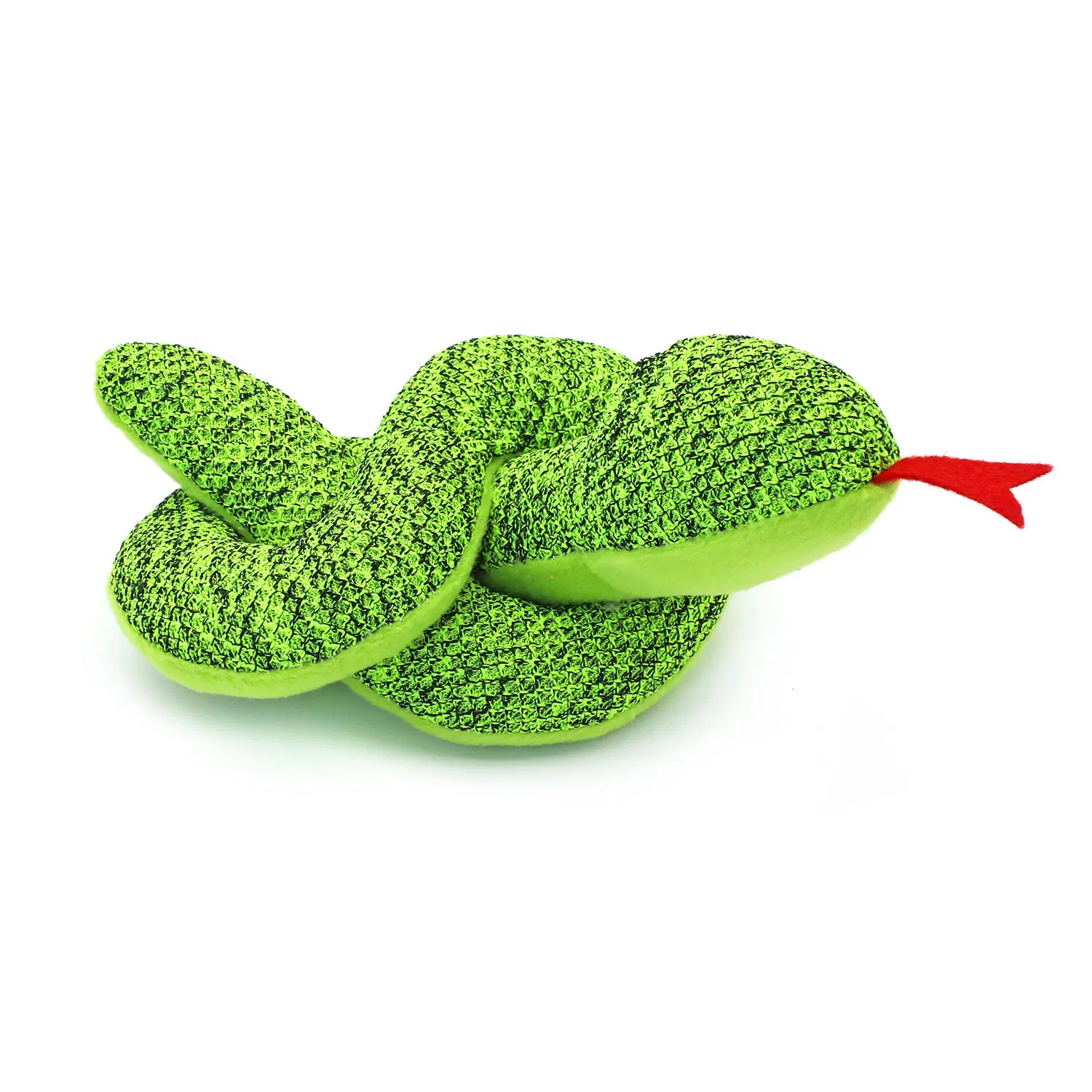 Factory Direct 25cm Plush Squeaker Snake Dog Toy, OEM MOQ CE