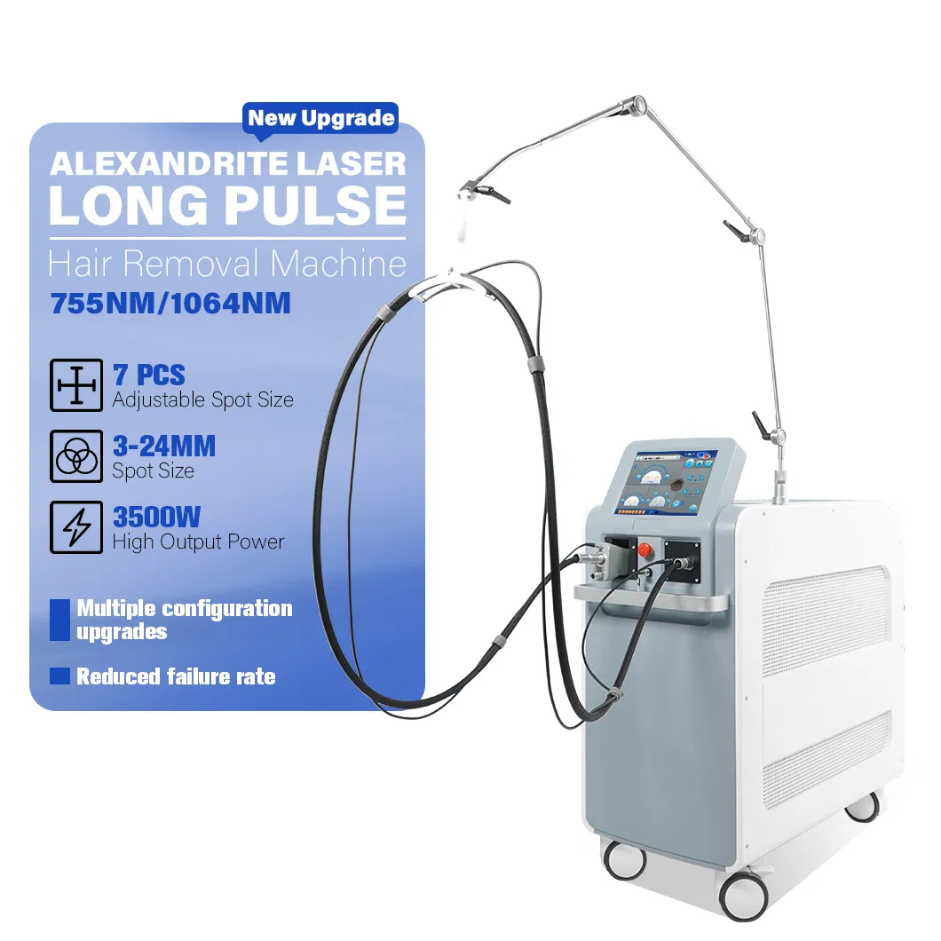 3500W 755nm 1064nm Alexandrite ND YAG Hair Removal Instrument for Beauty Brands – CE, OEM/ODM Available, MOQ 1 Unit