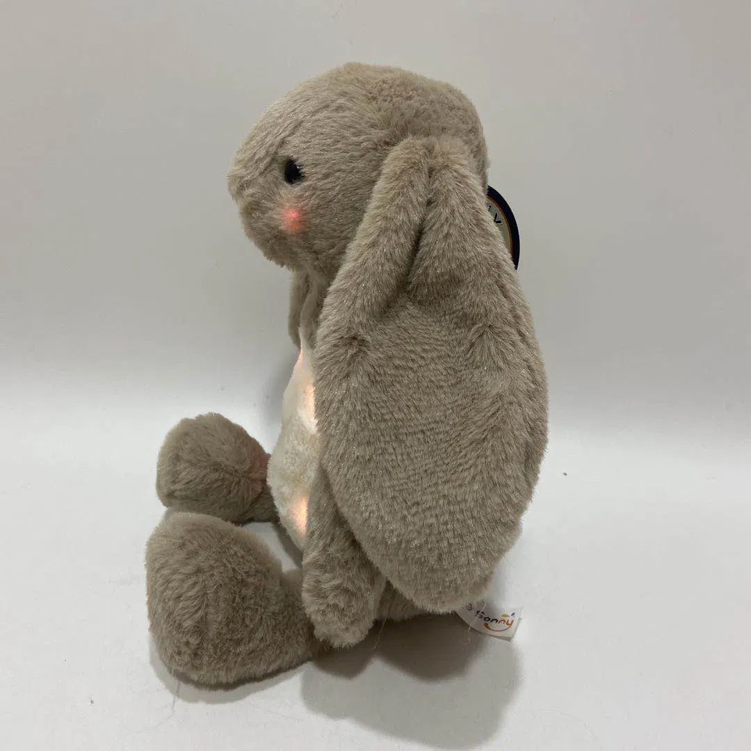 Factory Direct 25cm 0+ Age Grey Sitting Plush Bunny Toy – CE Certified, OEM Support, MOQ 500