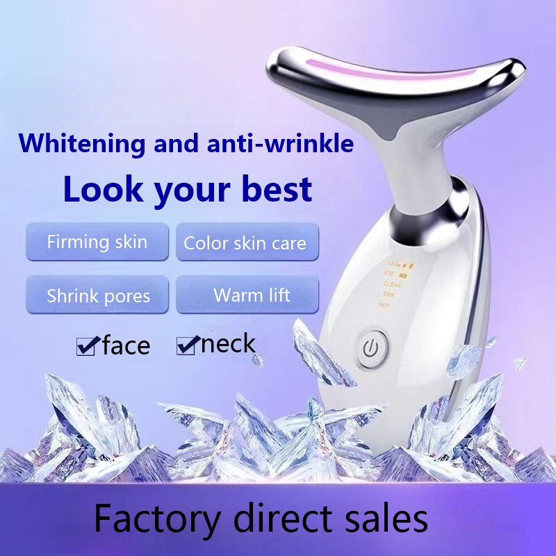 7000 Vibrations/Min 7 Colors LED Neck Lifting Massager Ships from EU/US Warehouse – Fast Local Delivery, No Import Delay, MOQ 50, CE