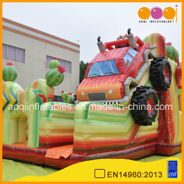 Factory Direct Monster Truck Inflatable Slide Bouncer for Retail Chain Supply – Private Label Ready, CE Cert, 1pc MOQ