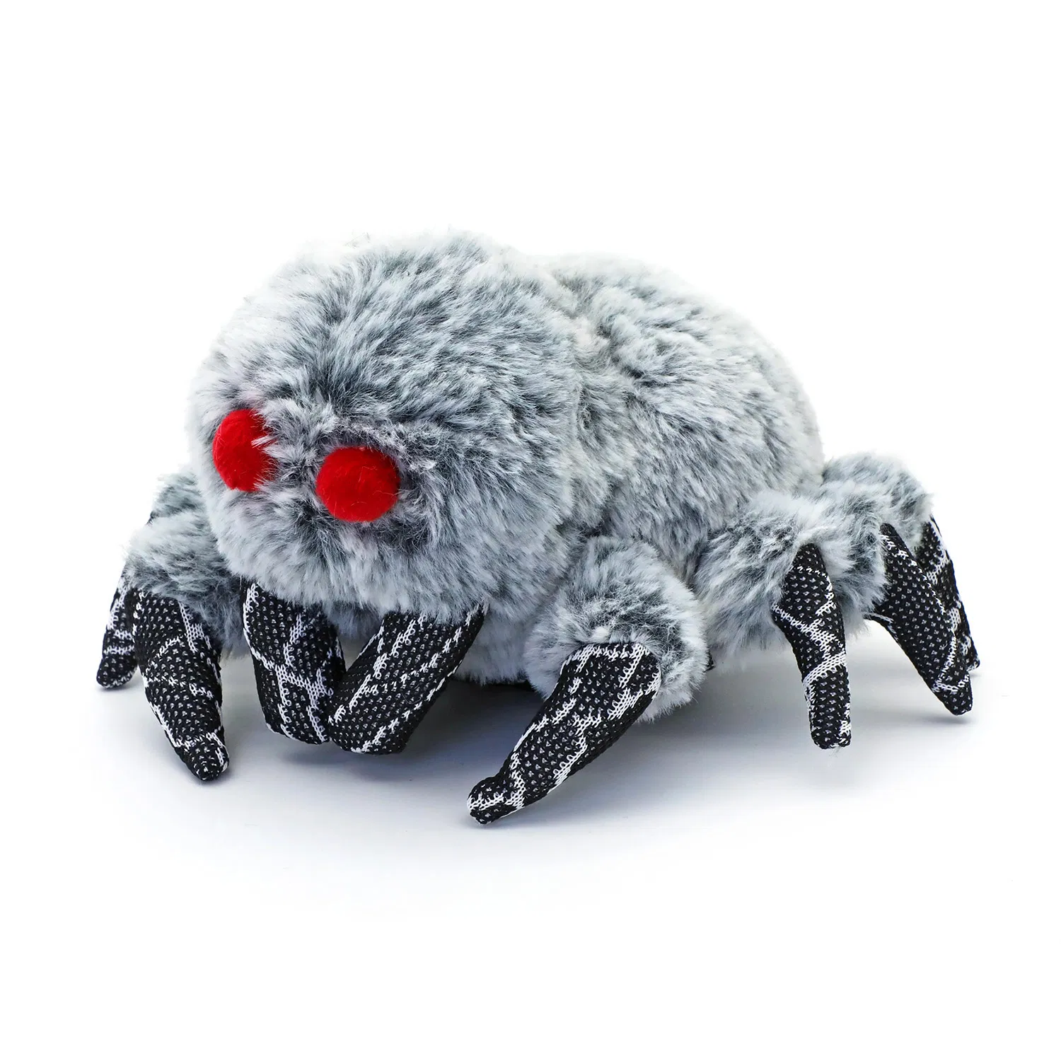 16cm Squeaker Spider Plush Toy for Textile & Apparel Industry – 100% Polyester, Mill-Direct, OEM, Bulk Pricing