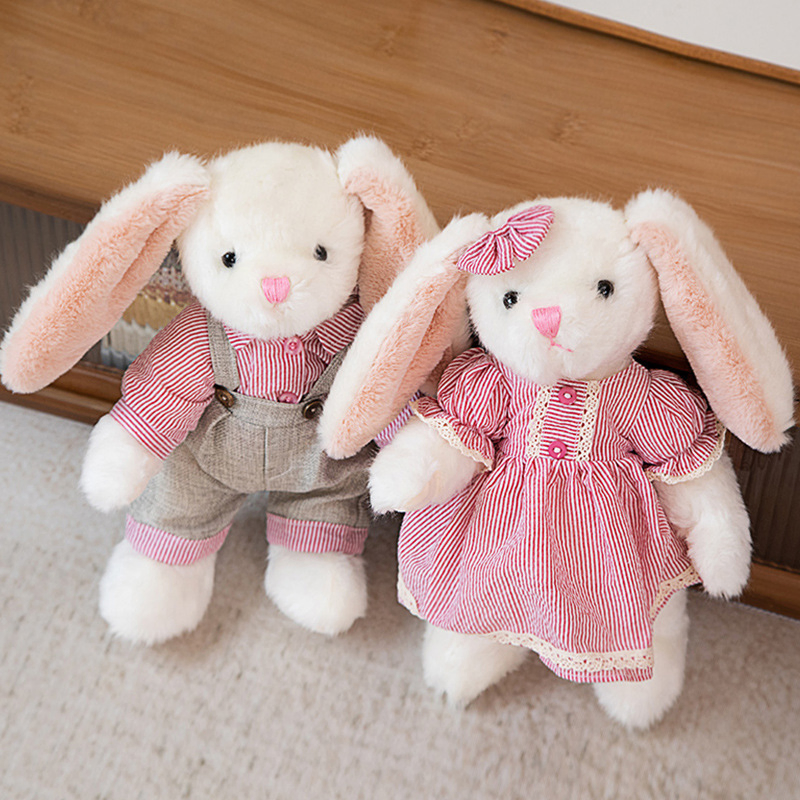 Children’s Toy Retail CE EN71 Long-Eared Rabbit Plush Toy MOQ 500PCS/Color