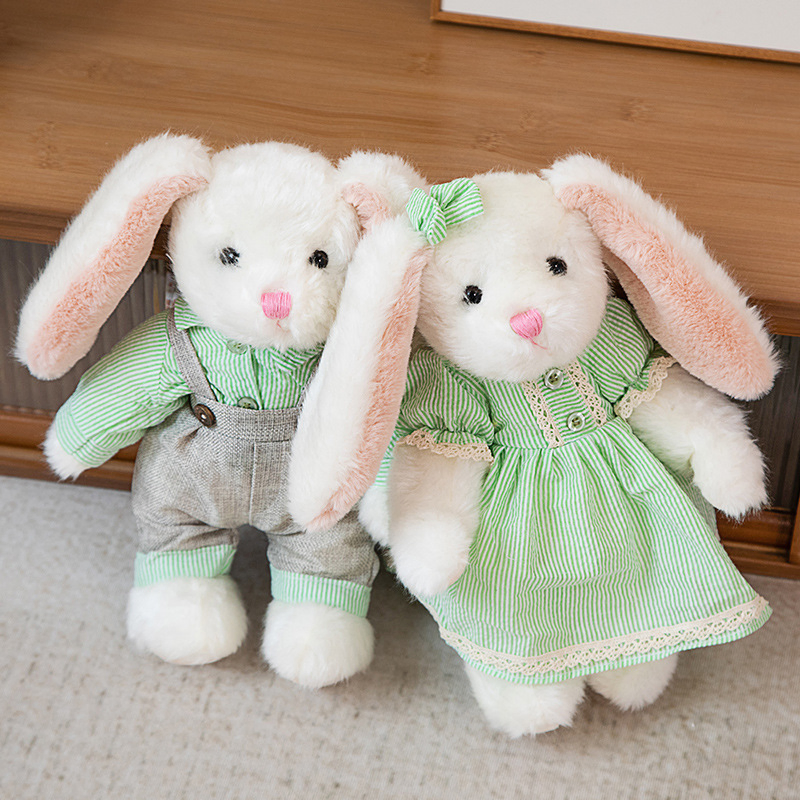 Children’s Toy Retail CE EN71 Long-Eared Rabbit Plush Toy MOQ 500PCS/Color