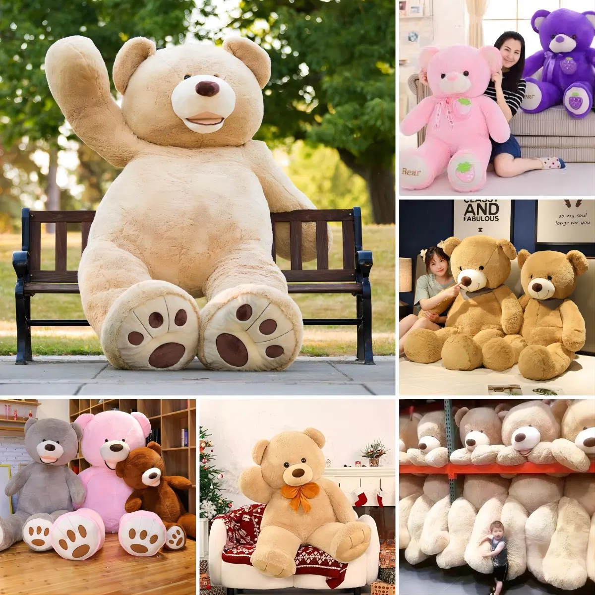 18 Month Shelf Life Plush Teddy Bear Keychain – Room Temp Storage, Stable Year-Round Supply, 50pc MOQ