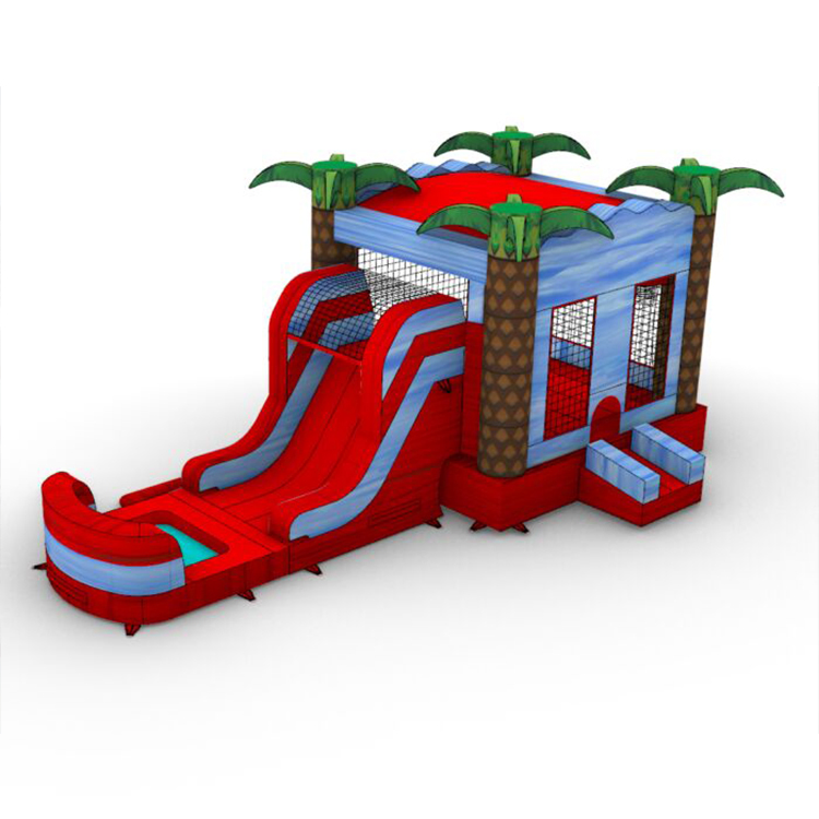 Amusement Park R&D Tested Inflatable Bouncer Combo Slide – 0.45mm PVC, CE Verified, 1 Set MOQ
