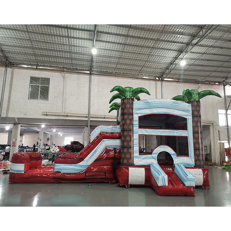 Amusement Park R&D Tested Inflatable Bouncer Combo Slide – 0.45mm PVC, CE Verified, 1 Set MOQ