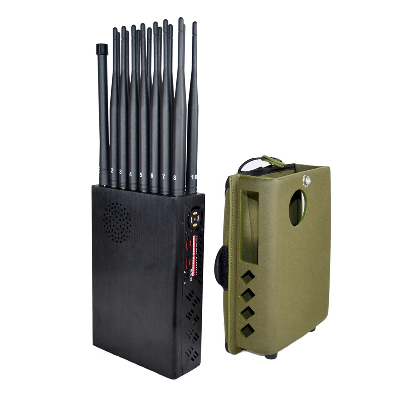16W 16 Antenna Full Band RF Signal Jammer – 2-25m Shield Radius, Factory Direct, MOQ 1pc