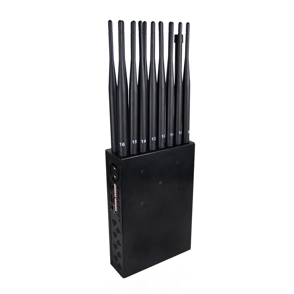 16W 16 Antenna Full Band RF Signal Jammer – 2-25m Shield Radius, Factory Direct, MOQ 1pc