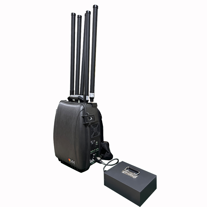 300W 6-Band Backpack Anti Drone Signal Jammer, 1 Unit Per Carton, 500-1000m Range, CE Certified, Warehouse-Ready