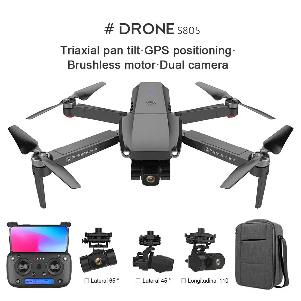 OEM Supply S805 8K Dual Camera 3-Axis Gimbal Folding Drone for Retail Chain Supply – Private Label Ready, CE, 500pcs Pallet MOQ
