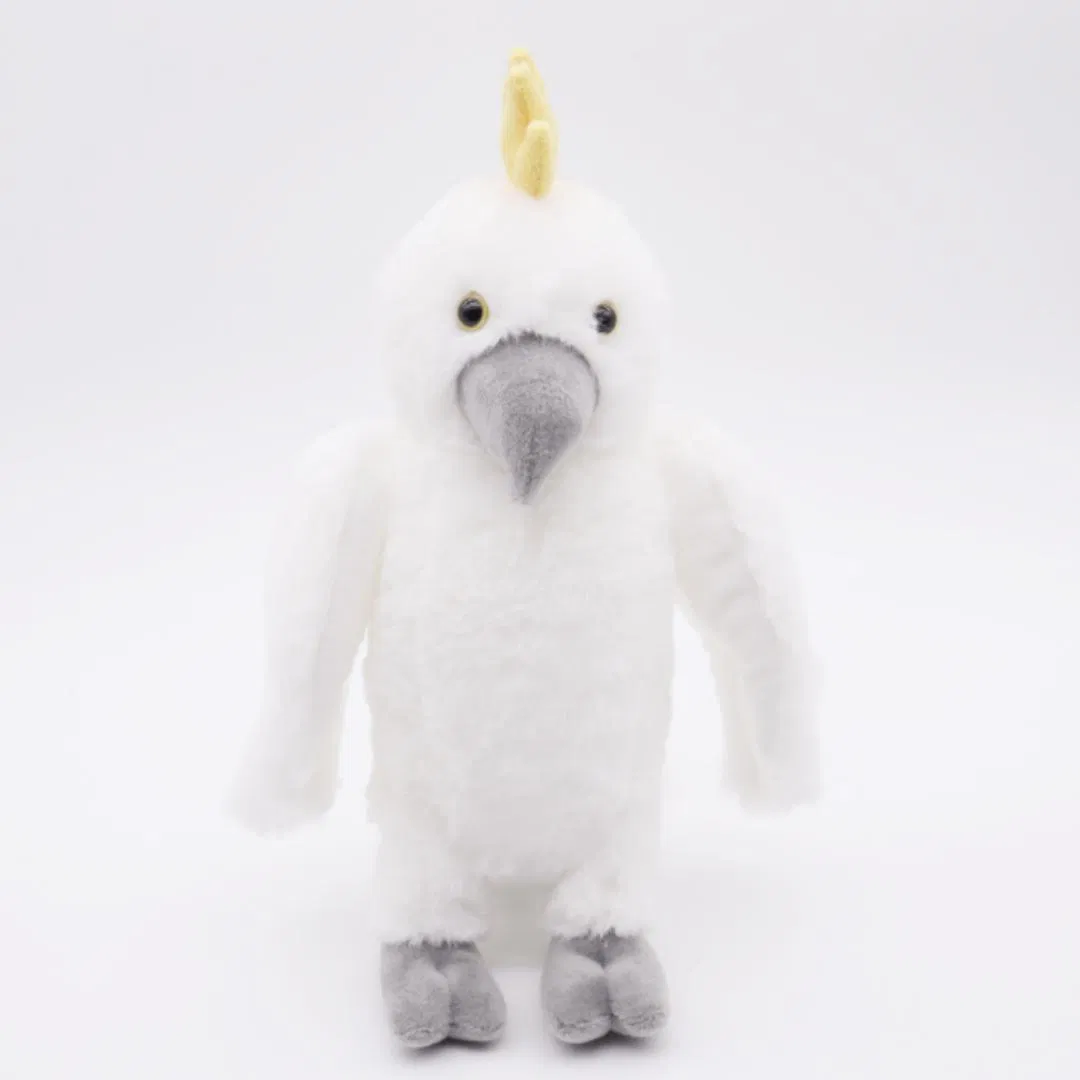 26cm White Plush Parrot Toy for Southeast Asia / Middle East – CE Certified, Flexible MOQ, Export Ready