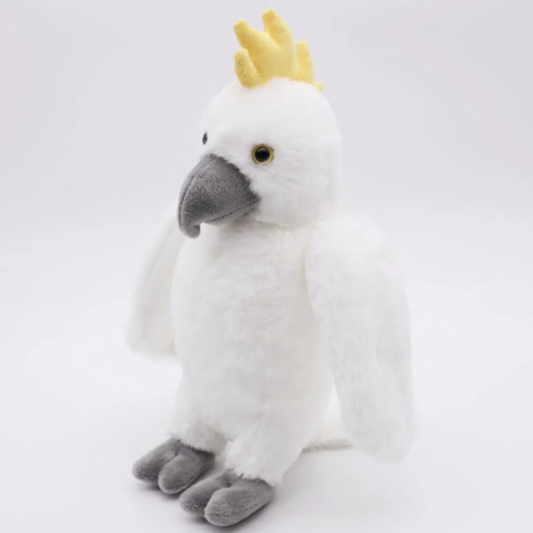 26cm White Plush Parrot Toy for Southeast Asia / Middle East – CE Certified, Flexible MOQ, Export Ready