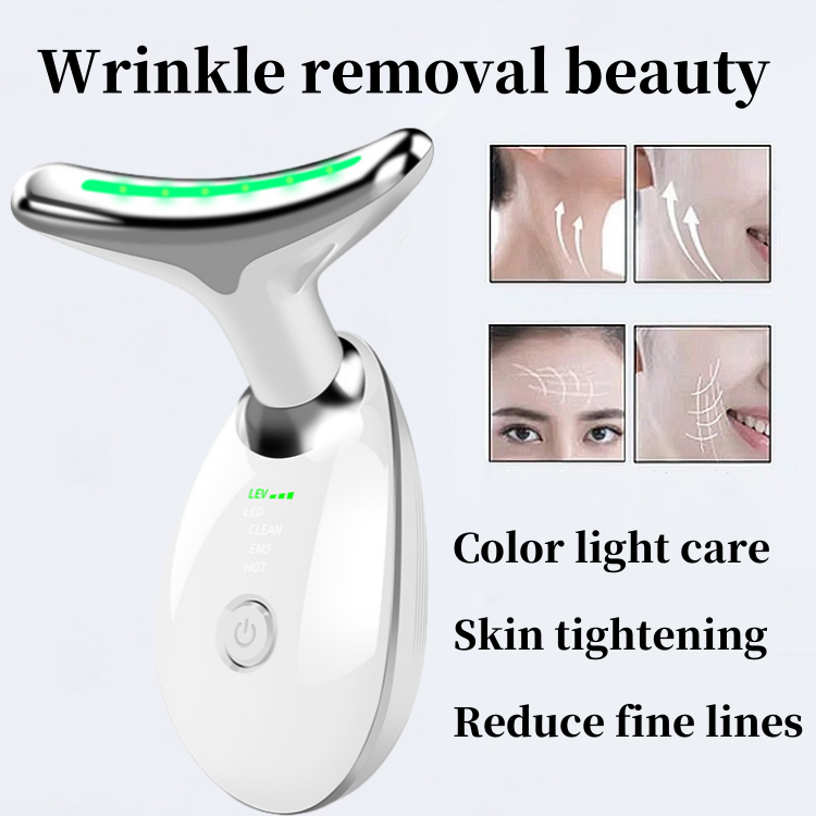 Salon Home Use Patented 7000VPM Vibration LED Neck Lifting Massager – 1Y Warranty, CE Licensed OEM Manufacturer