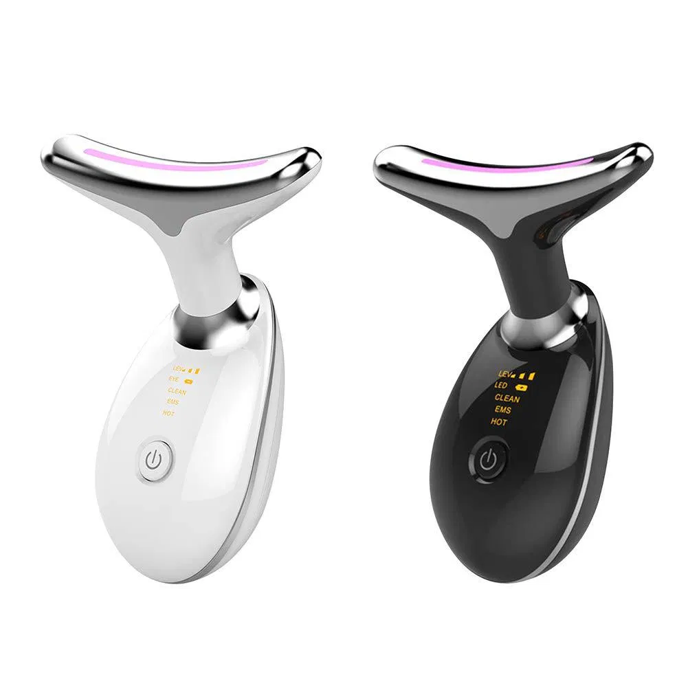 Salon Home Use Patented 7000VPM Vibration LED Neck Lifting Massager – 1Y Warranty, CE Licensed OEM Manufacturer